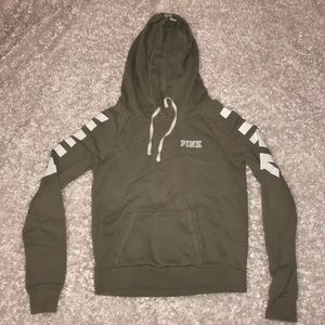 PINK army green sweatshirt